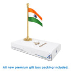Indian Car Dashboard Flag of 2in x 3in With A Steel or Plastic Base