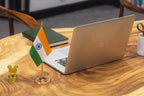 Indian Table Flag of 4in x 6in With A Heavy Plastic Base
