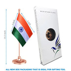 Indian Table Flag of 4in x 6in With A Heavy Plastic Base