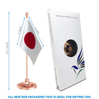 Japan Table Flag of 4in x 6in With A Heavy Plastic Base