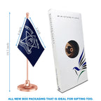 Maharashtra Police Table Flag of 4in x 6in With A Heavy Plastic Base