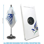 AAI Airport Authority Table Flag of 4in x 6in With A Heavy Plastic Base