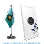 Goa Police Table Flag of 4in x 6in With A Heavy Plastic Base