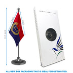Haryana Police Table Flag of 4in x 6in With A Heavy Plastic Base