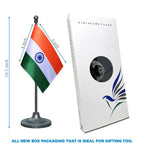 Indian Table Flag of 4in x 6in With A Heavy Plastic Base