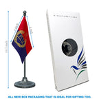 Haryana Police Table Flag of 4in x 6in With A Heavy Plastic Base