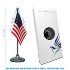 United States of America Table Flag of 4in x 6in With A Heavy Plastic Base