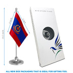 Delhi Police Table Flag of 4in x 6in With A Heavy Plastic Base