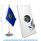 Gujarat Police Table Flag of 4in x 6in With A Heavy Plastic Base