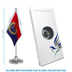 Haryana Police Table Flag of 4in x 6in With A Heavy Plastic Base
