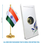 Indian Table Flag of 4in x 6in With A Heavy Plastic Base