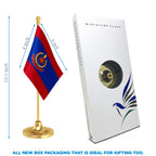 Delhi Police Table Flag of 4in x 6in With A Heavy Plastic Base