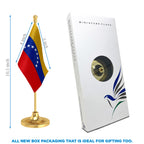 Venezuela Table Flag of 4in x 6in With A Heavy Plastic Base