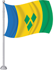 Saint Vincent & The Grenadines Flag