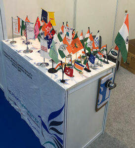 the flag shop stall at elecmat expo 2018