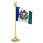 YSR Congress Party Car Dashboard Flag of 2in x 3in With A Steel or Plastic Base