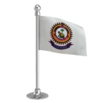 Kerala Police Car Dashboard Flag of 2in x 3in With A Steel or Plastic Base