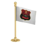 Mizoram Police Car Dashboard Flag of 2in x 3in With A Steel or Plastic Base