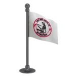 Janta Congress Chhattisgarh (JCC) Car Dashboard Flag of 2in x 3in With A Steel or Plastic Base