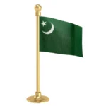 Indian Union Muslim League IUML Car Dashboard Flag of 2in x 3in With A Steel or Plastic Base