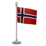 Bouvet Island Car Dashboard Flag of 2in x 3in With A Steel or Plastic Base