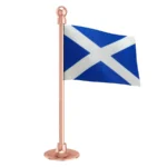 Scotland Car Dashboard Flag of 2in x 3in With A Steel or Plastic Base