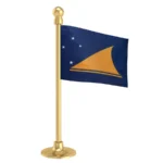 Tokelau Car Dashboard Flag of 2in x 3in With A Steel or Plastic Base