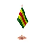 KDMK Kongu Desa Makkal Katchi Table Flag of 4in x 6in With A Heavy Plastic Base