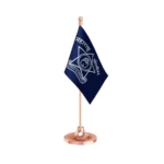 Maharashtra Police Table Flag of 4in x 6in With A Heavy Plastic Base