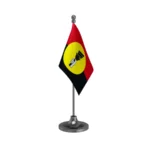 DMDK Desiya Murpokku Dravida Kazhagam Table Flag of 4in x 6in With A Heavy Plastic Base