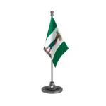 JDS Janata Dal Secular Table Flag of 4in x 6in With A Heavy Plastic Base