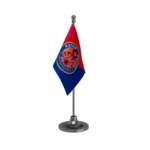 Assam Police Table Flag of 4in x 6in With A Heavy Plastic Base