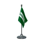 JDU Janata Dal United Table Flag of 4in x 6in With A Heavy Plastic Base