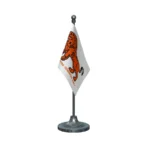 MGP Maharashtrawadi Gomantak Party Table Flag of 4in x 6in With A Heavy Plastic Base