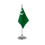 IUML Indian Union Muslim League Table Flag of 4in x 6in With A Heavy Plastic Base