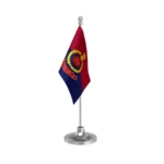 Daman and Diu Police Table Flag of 4in x 6in With A Heavy Plastic Base