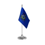 Gujarat Police Table Flag of 4in x 6in With A Heavy Plastic Base