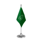 RJD Rashtriya Janata Dal Table Flag of 4in x 6in With A Heavy Plastic Base