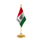 UDP United Democratic Party of IndiaTable Flag of 4in x 6in With A Heavy Plastic Base