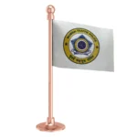 Mumbai Traffic PoliceCar Dashboard Flag of 2in x 3in With A Steel or Plastic Base