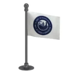 GST Department of Maharashtra Car Dashboard Flag of 2in x 3in With A Steel or Plastic Base