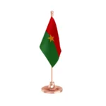 Burkina Faso Table Flag of 4in x 6in With A Heavy Plastic Base