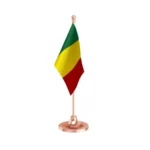 Mali Table Flag of 4in x 6in With A Heavy Plastic Base