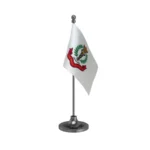 IMA Indian Medical Association Table Flag of 4in x 6in With A Heavy Plastic Base
