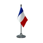 France Table Flag of 4in x 6in With A Heavy Plastic Base