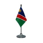 Namibia Desk Table Flag of 4in x 6in With A Heavy Plastic Base