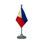 Philippines Table Flag of 4in x 6in With A Heavy Plastic Base