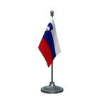 Slovenia Table Flag of 4in x 6in With A Heavy Plastic Base