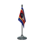 Swaziland Desk Table Flag of 4in x 6in With A Heavy Plastic Base