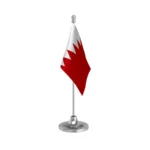 Bahrain Table Flag of 4in x 6in With A Heavy Plastic Base